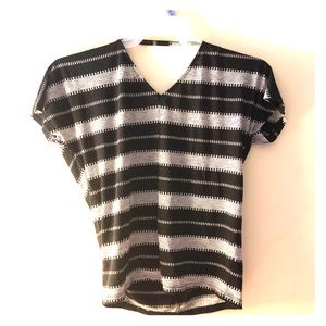 Black and Grey Striped Tee